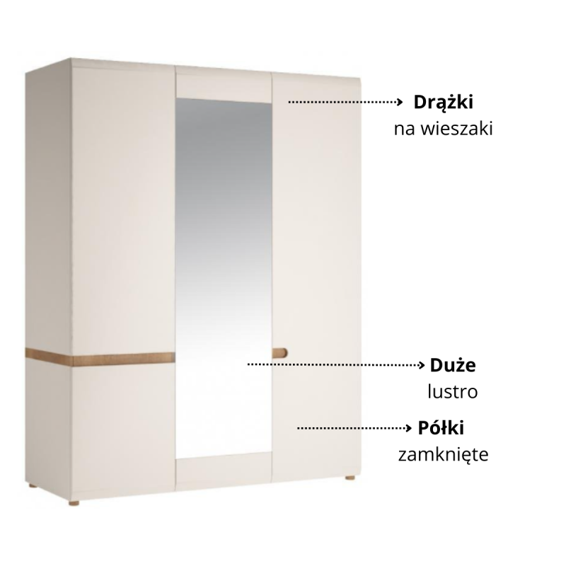 Szafa 3D Linate Typ 22 Meble Wójcik Kolekcja Linate
