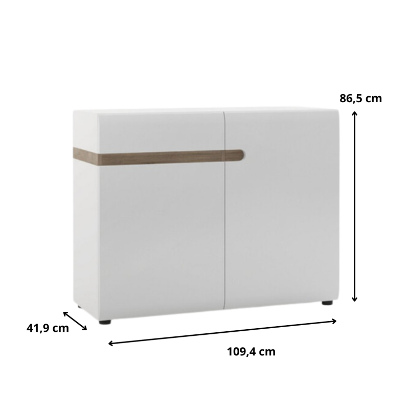 Komoda 2D-1S Linate Typ 35 Meble Wójcik Kolekcja Linate