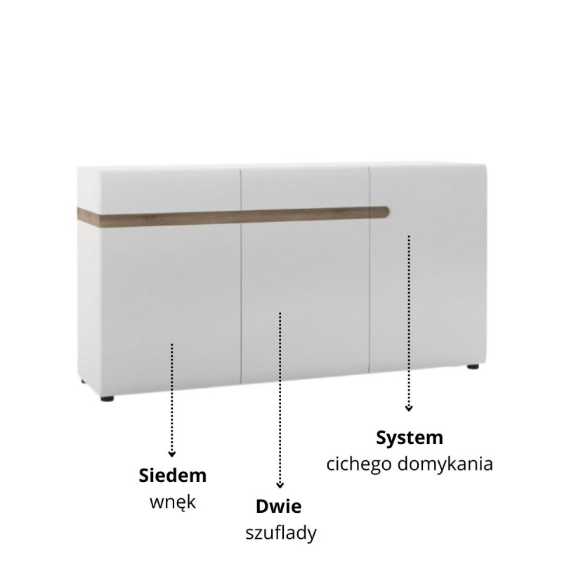 Komoda 3D-2S Linate Typ 40 Meble Wójcik Kolekcja Linate