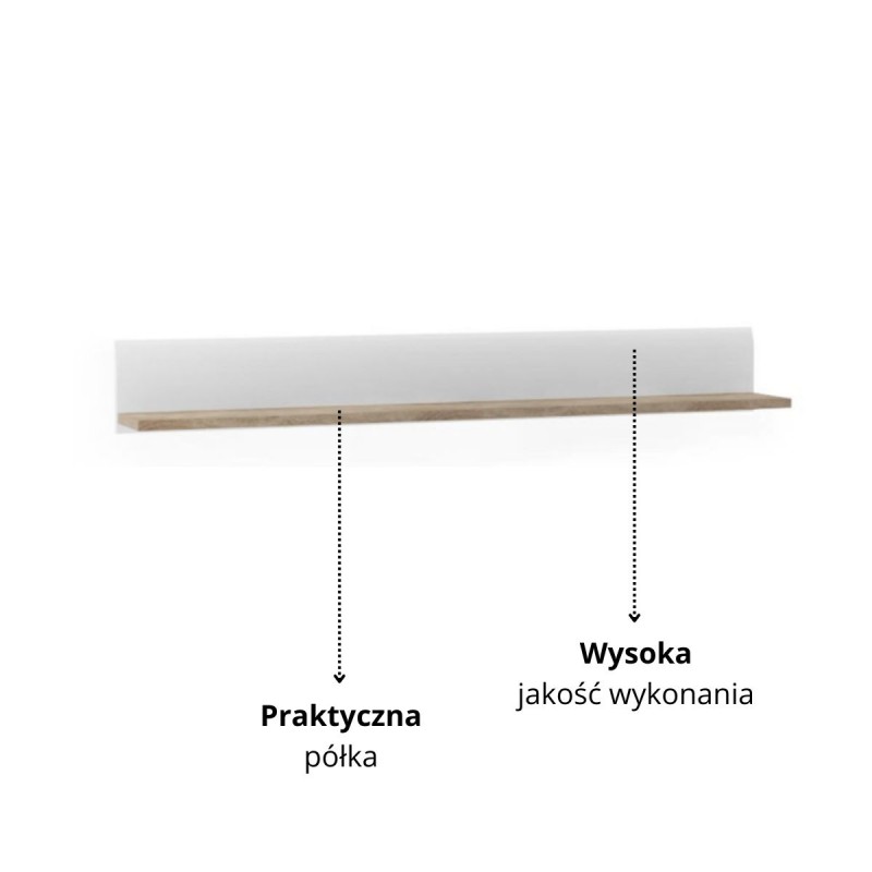 Półka Linate Typ 60 Meble Wójcik Kolekcja Linate