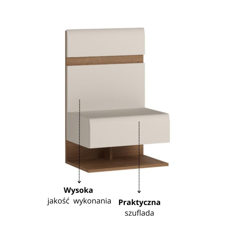 Szafka nocna wisząca 1S Linate Typ 95 Meble Wójcik Kolekcja