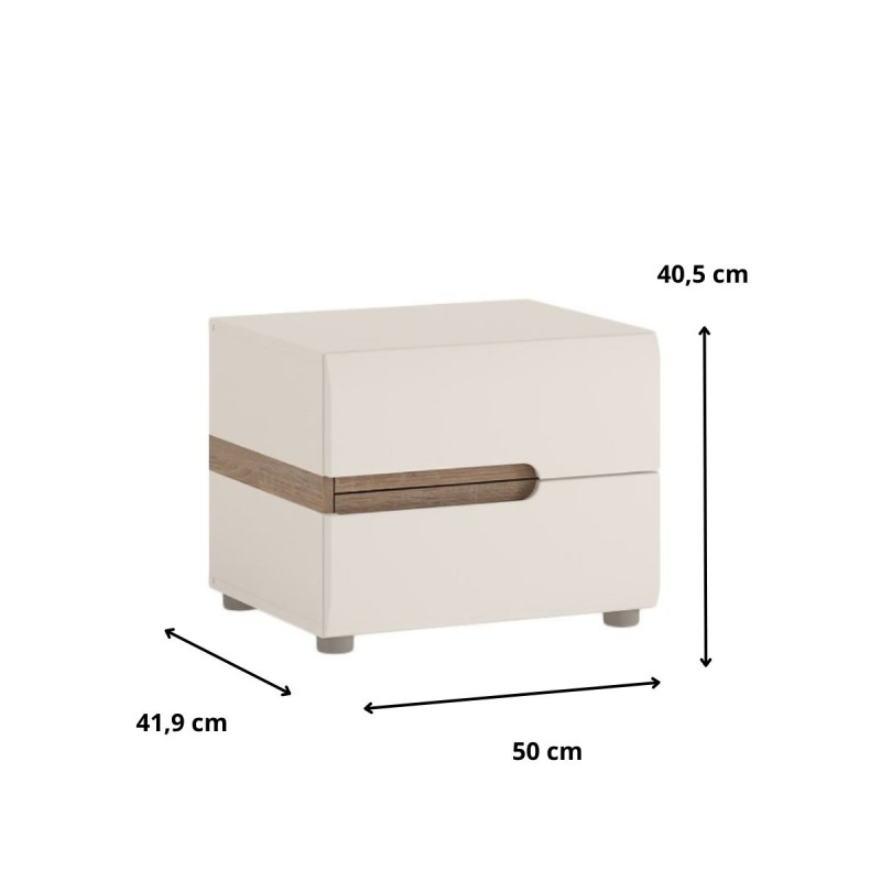 Szafka nocna 2S Linate Typ 96 Meble Wójcik Kolekcja Linate