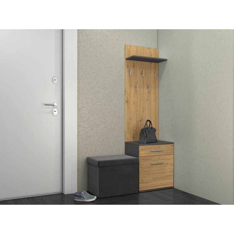 DUO WIESZAK ANTRACYT/ARTISAN