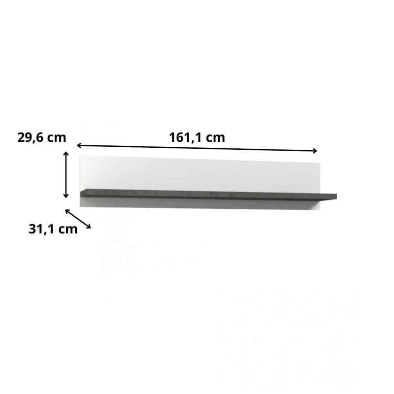 Półka wisząca Brugia Typ LCJB01-C272 Meble Forte Kolekcja Brugia