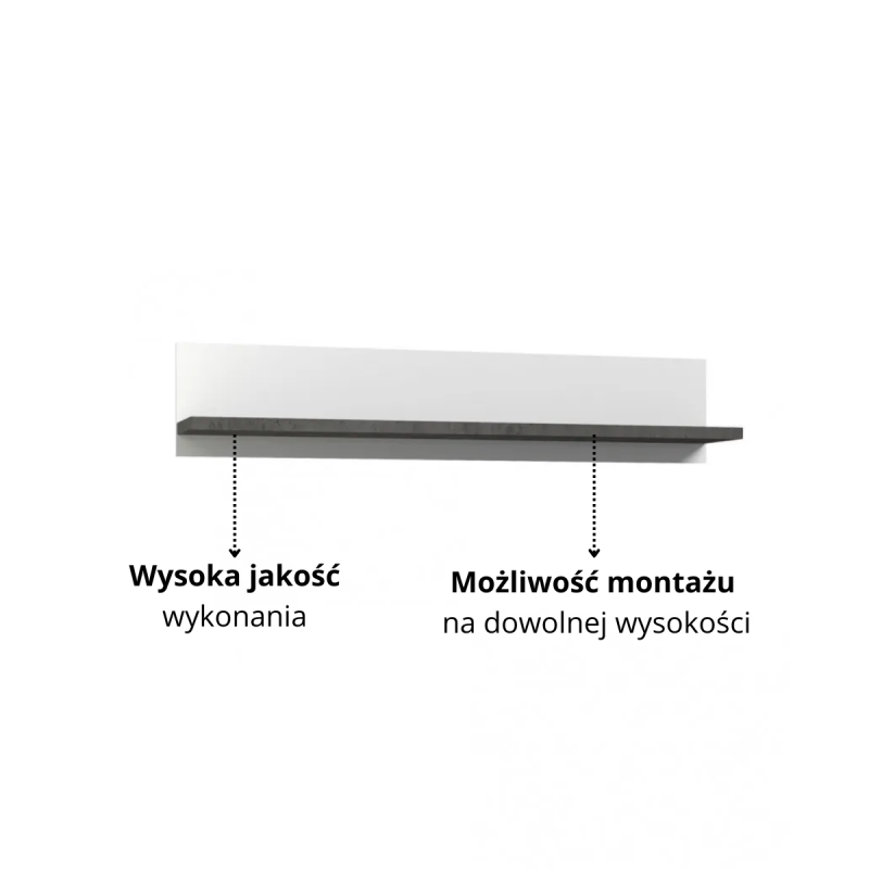 Półka wisząca Brugia Typ LCJB01-C272 Meble Forte Kolekcja Brugia