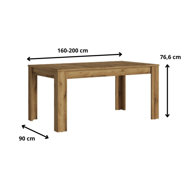 Stół rozkładany Ricko Typ LYOT04 Meble Wójcik
