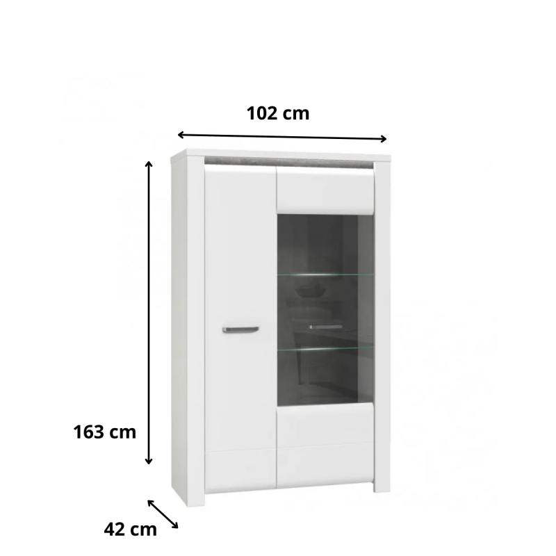Witryna L Brugia Typ BUGV621LB Meble Forte