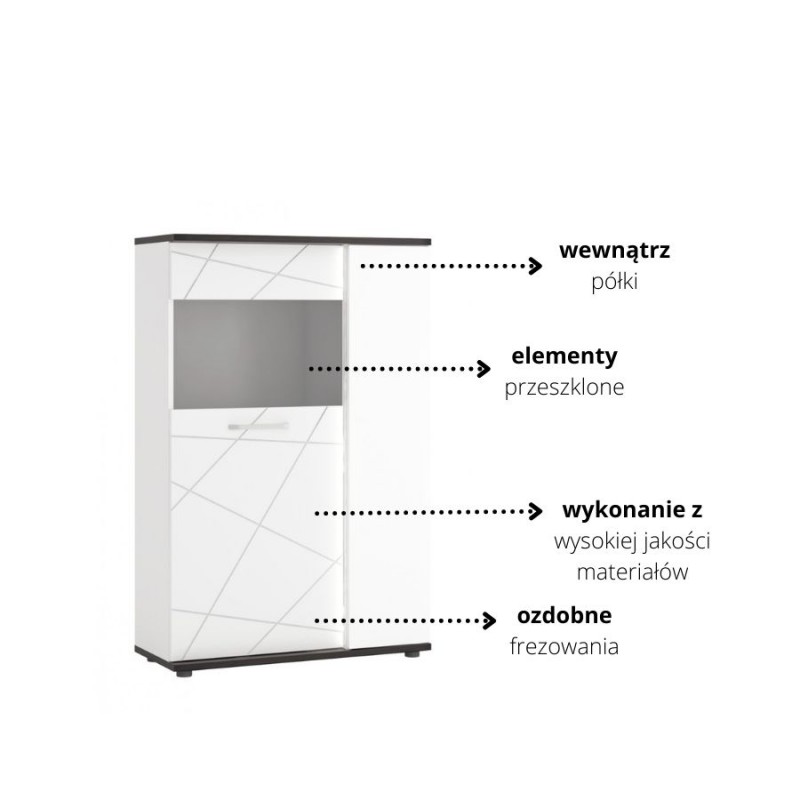 Witryna 2D Venezia VENV02R Meble Wójcik Kolekcja Venezia