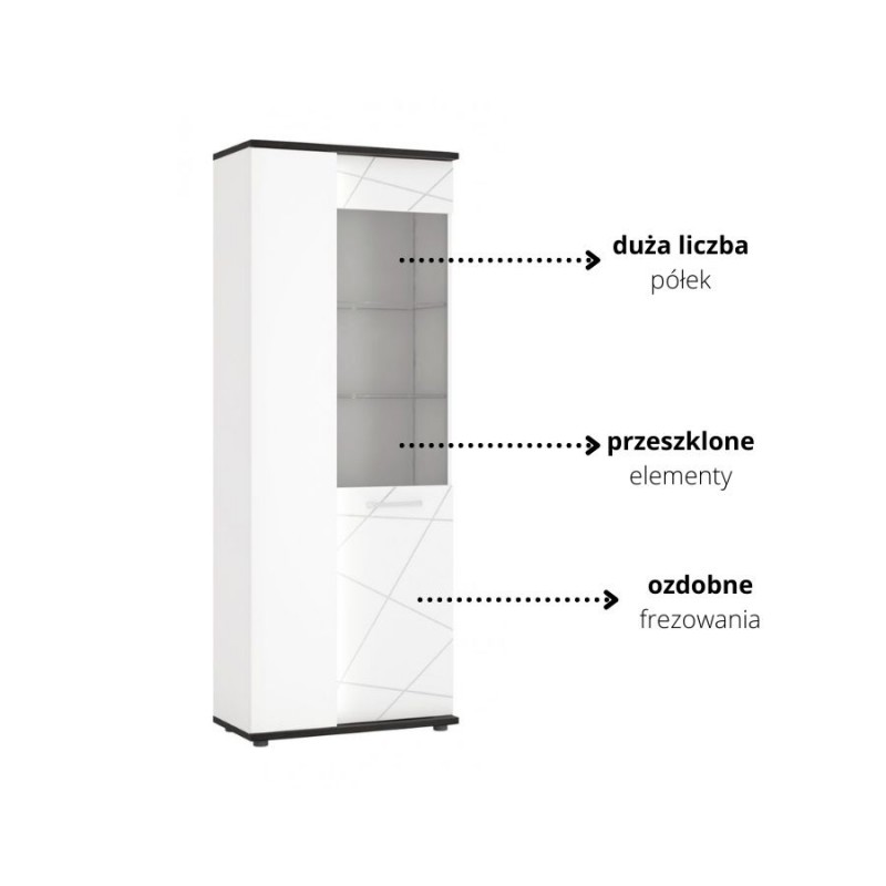 Witryna 2D Venezia VENV01L Meble Wójcik Kolekcja Venezia