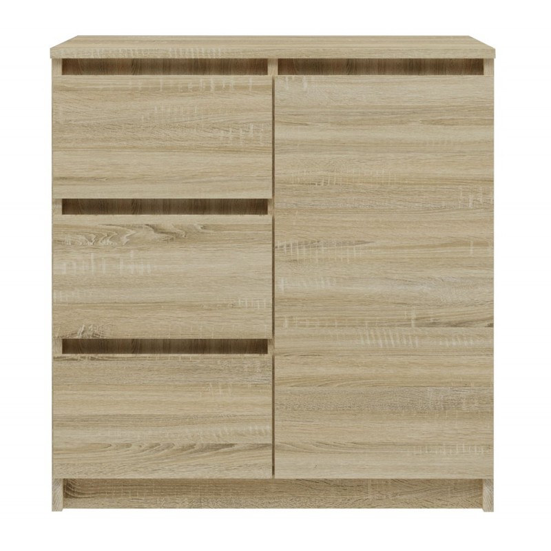 KOMODA 1 DRZWI 3 SZUFLADY SONOMA KOMPLET