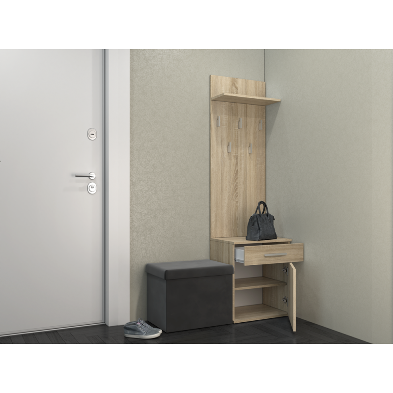 WIESZAK SZAFKA NA BUTY MISSISIPI DĄB SONOMA