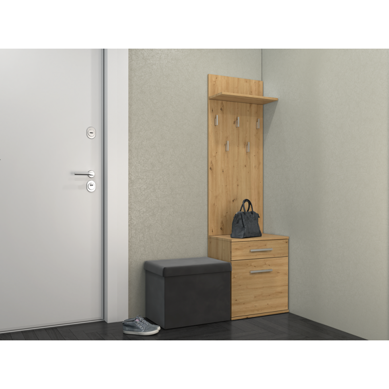 WIESZAK SZAFKA NA BUTY MISSISIPI DĄB ARTISAN