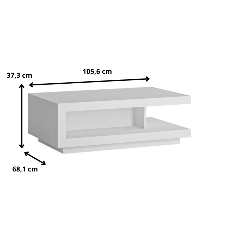 Stolik Lyon biały Typ LYOT01 Meble Wójcik Kolekcja Lyon