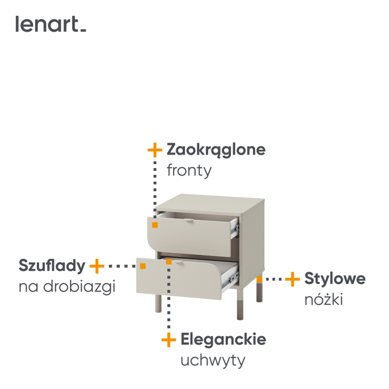 Szafka nocna Harmony HR-07 Lenart Meble