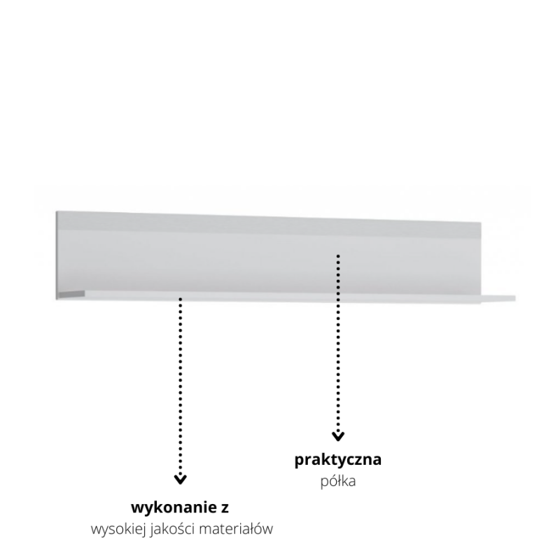 Półka do pokoju młodzieżowego Novi Typ NVIP01 Meble Wójcik