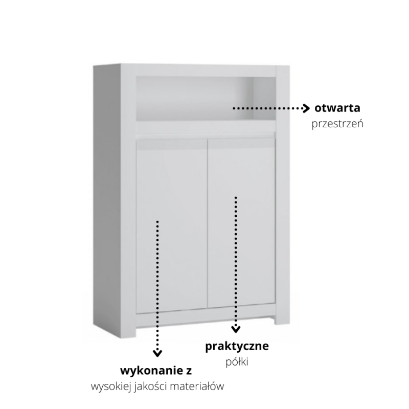 Komoda do pokoju dziennego Novi Typ NVIK02 Meble Wójcik