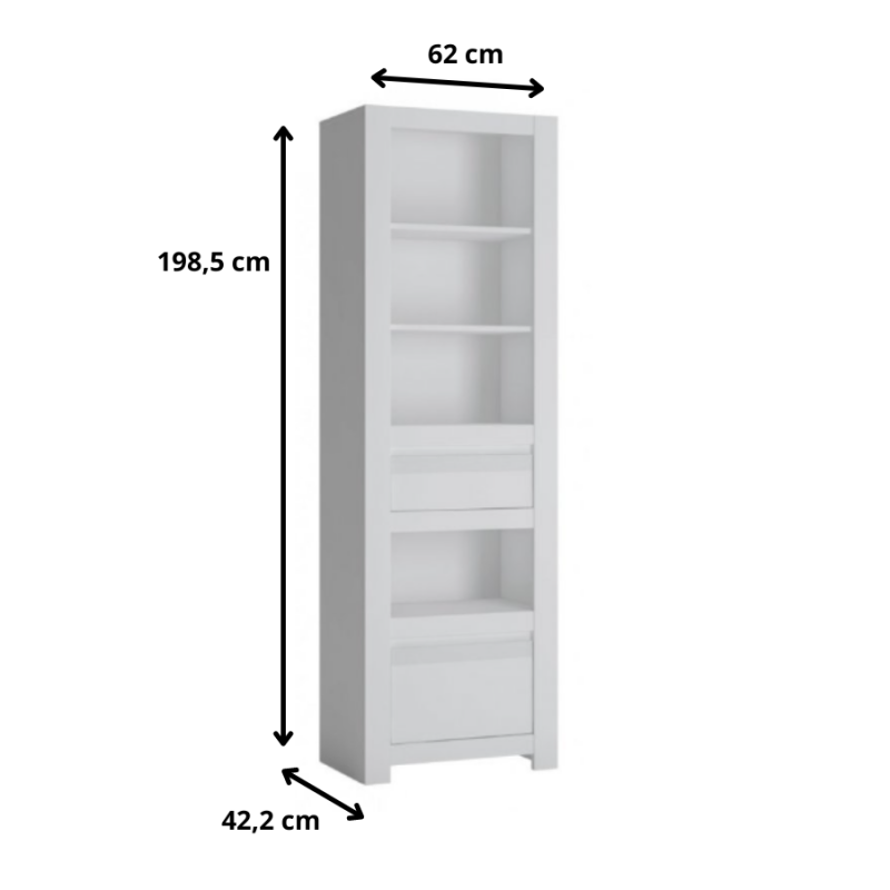 Regał do pokoju młodzieżowego Novi Typ NVIR01 Meble Wójcik