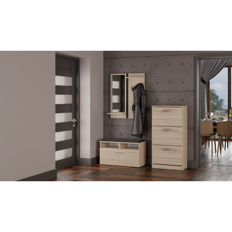 SZAFKA NA OBUWIE PAULA - DĄB SONOMA