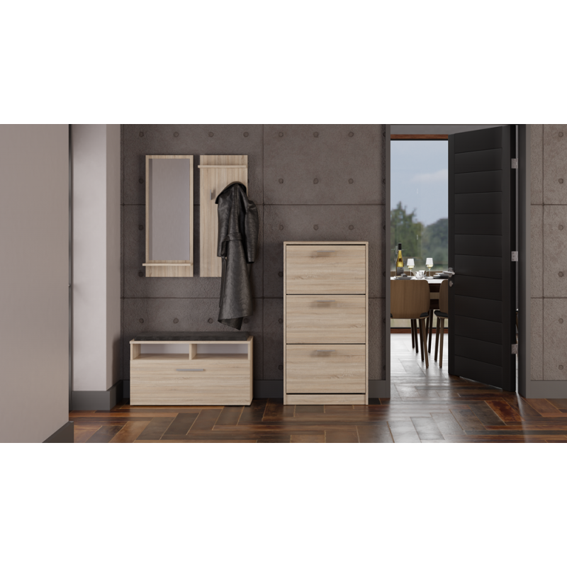 SZAFKA NA OBUWIE PAULA - DĄB SONOMA