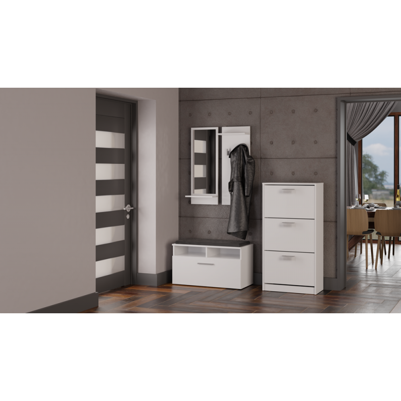 SZAFKA NA OBUWIE PAULA - BIEL