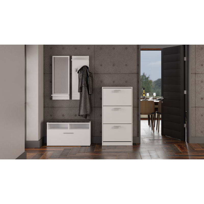 SZAFKA NA OBUWIE PAULA - BIEL