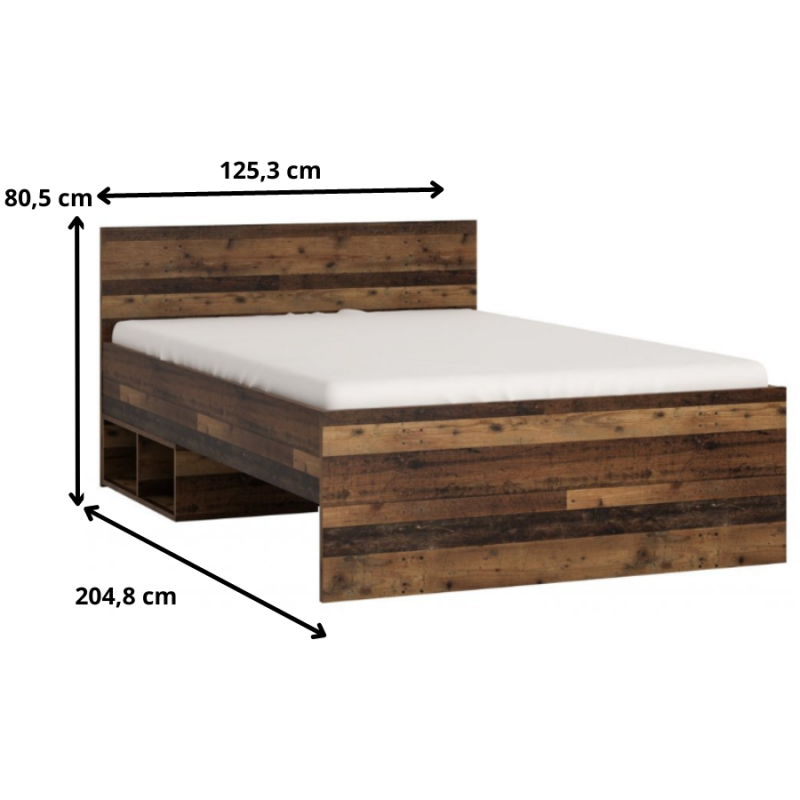 Łóżko 120 cm Nubi Typ NUBZ01 Meble Wójcik Kolekcja Nubi