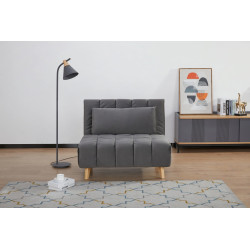 FOTEL BILLY VELVET SZARY TAP.139/BUK FOTEL BILLY VELVET SZARY TAP.139/BUK