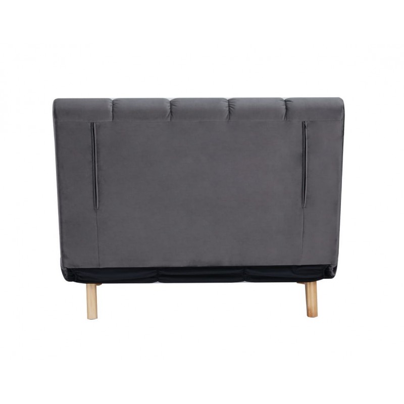 FOTEL BILLY VELVET SZARY TAP.139/BUK