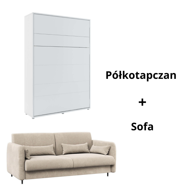 P&oacute;łkotapczan BED CONCEPT z sofą160 Lenart