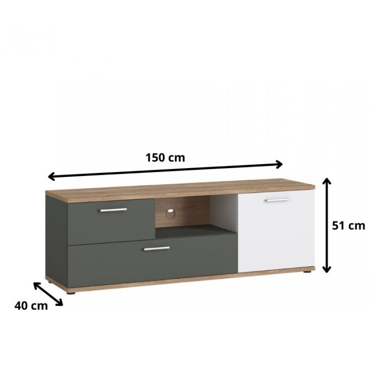 Komoda RTV Twenty TWEF01 1D1S Meble Wójcik