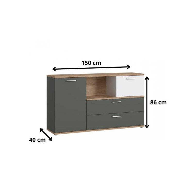 Komoda Twenty TWEK02 2D2S Meble Wójcik