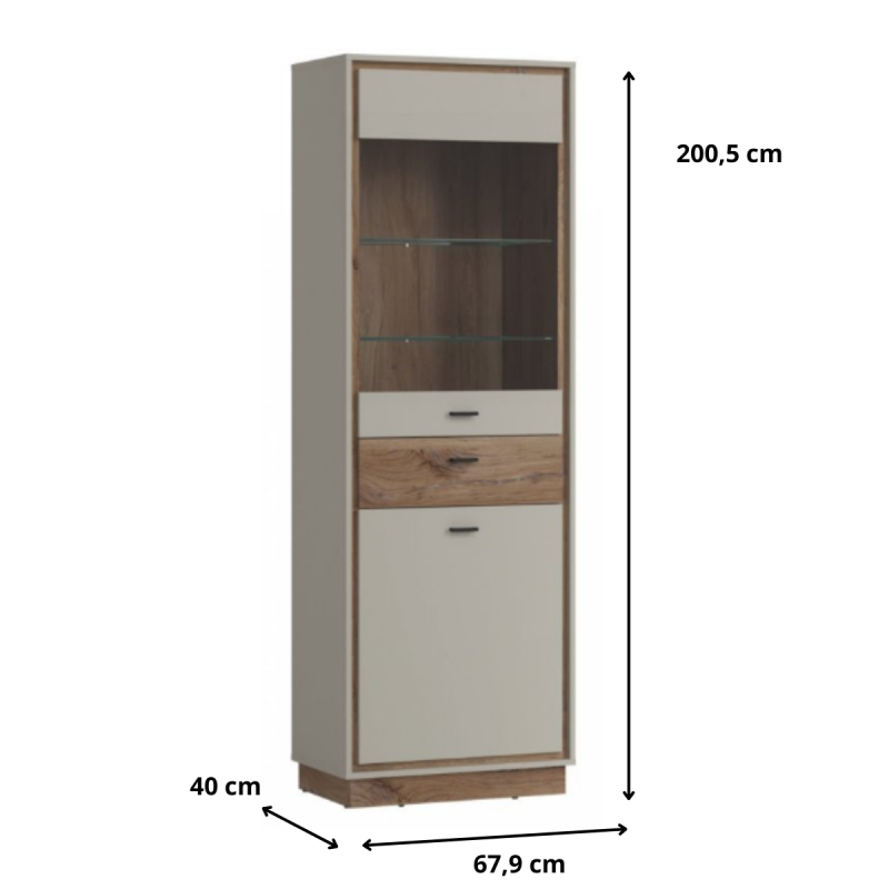 Witryna Rivero RIVV04 2D1S Meble Wójcik