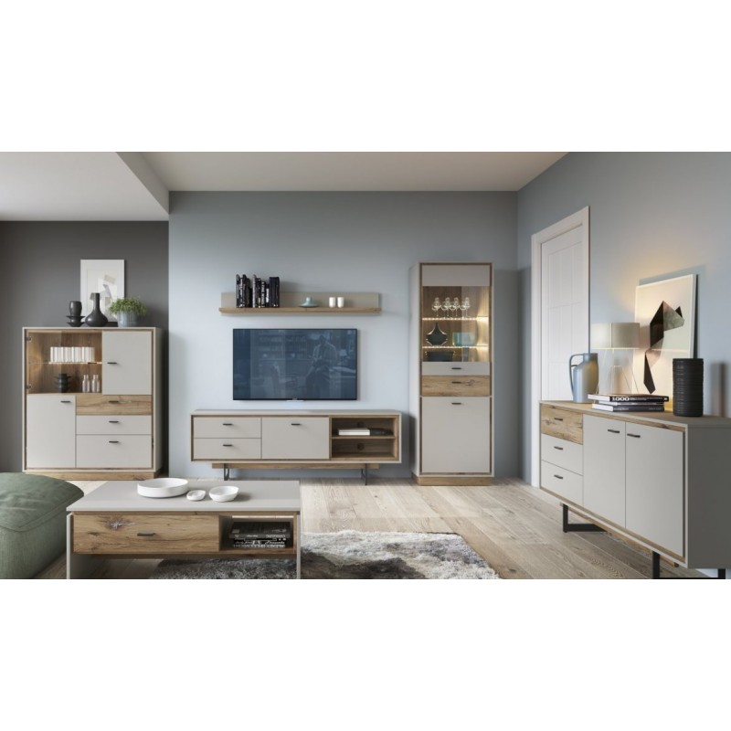 Komoda RTV Rivero RIVK01 2D3S Meble Wójcik