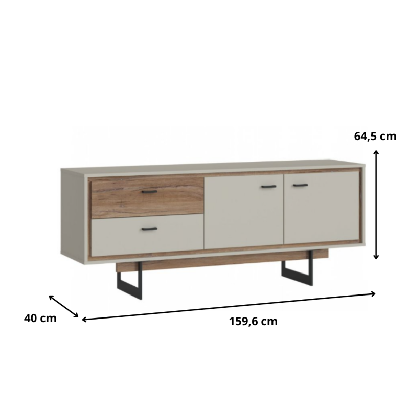 Komoda Rivero RIVF02 2D2S Meble Wójcik