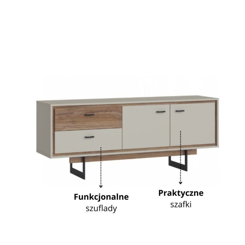 Komoda Rivero RIVF02 2D2S Meble Wójcik