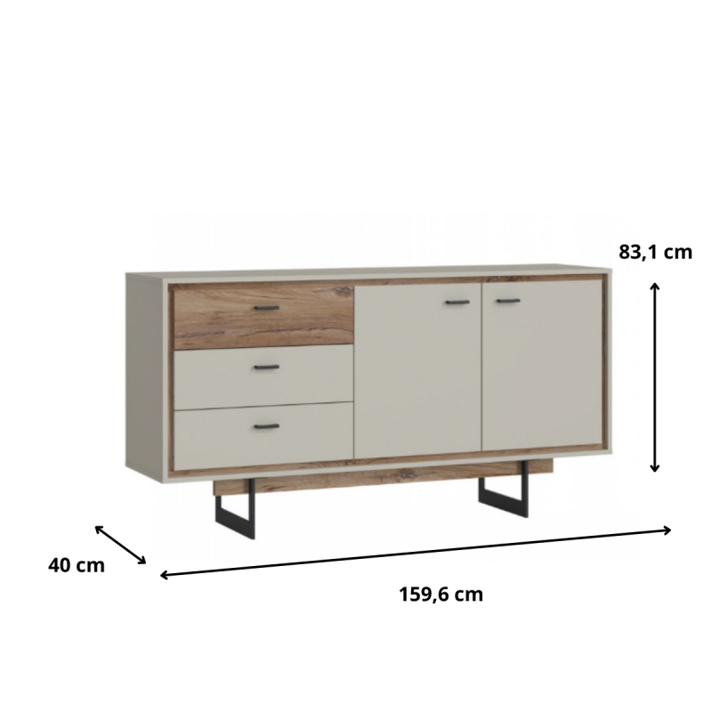 Komoda Rivero RIVF03 2D3S Meble Wójcik