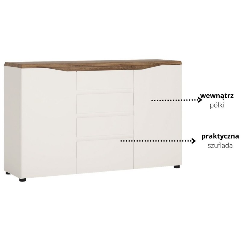 Komoda Toledo Typ TOLK01 2D - 4S Meble Wójcik Kolekcja Toledo