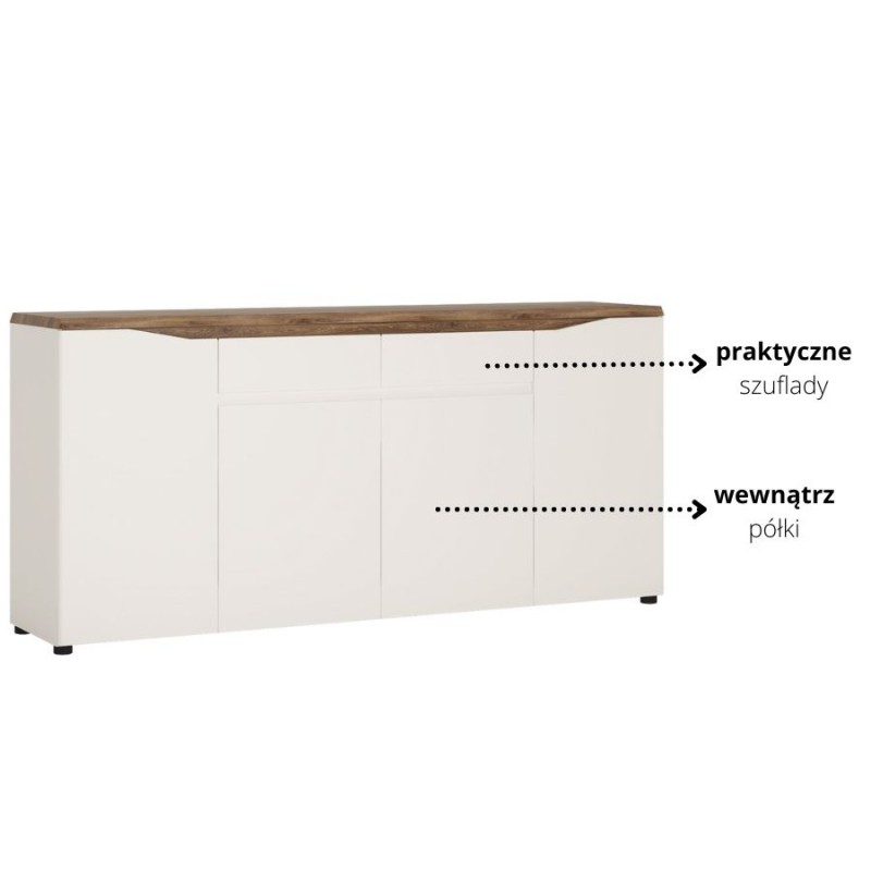 Komoda Toledo Typ TOLK04 Meble Wójcik Kolekcja Toledo