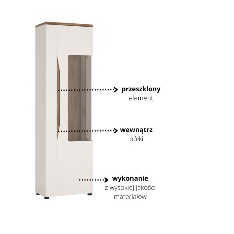 Witryna Toledo Typ TOLV01P 1D Meble Wójcik Kolekcja Toledo
