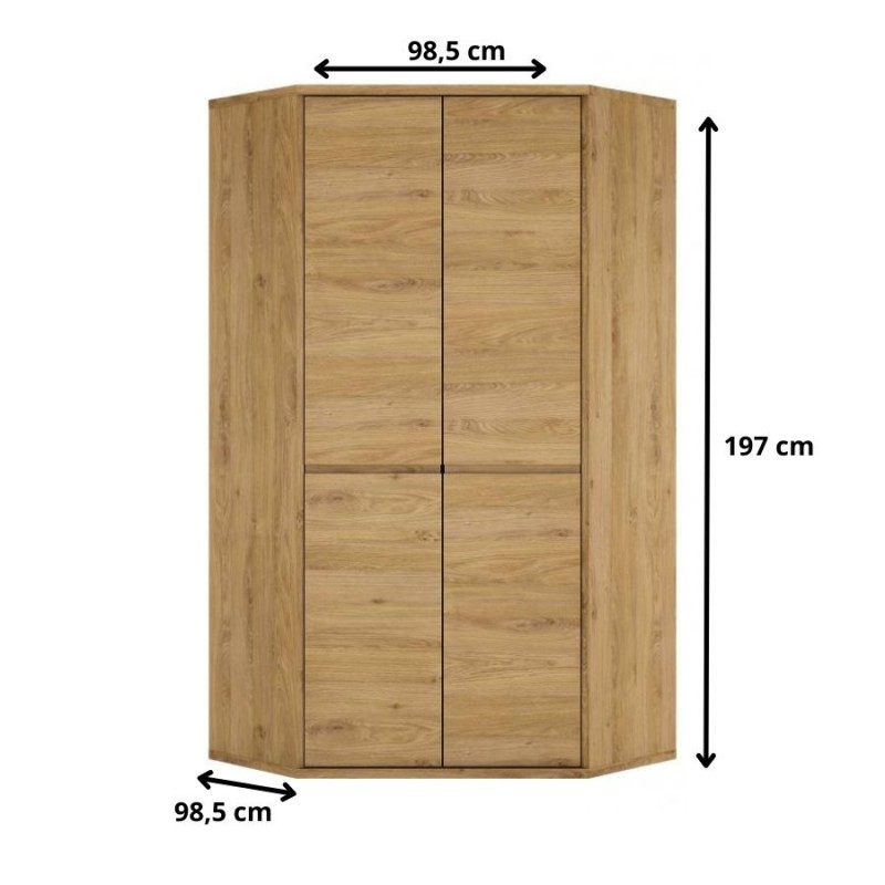 Szafa narożna 2D Shetland Typ 21 Meble Wójcik Kolekcja Shetland