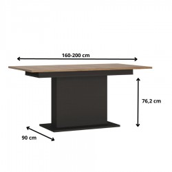 Stół rozkładany Salinas 160-200cm Typ BROT02 Meble Wójcik