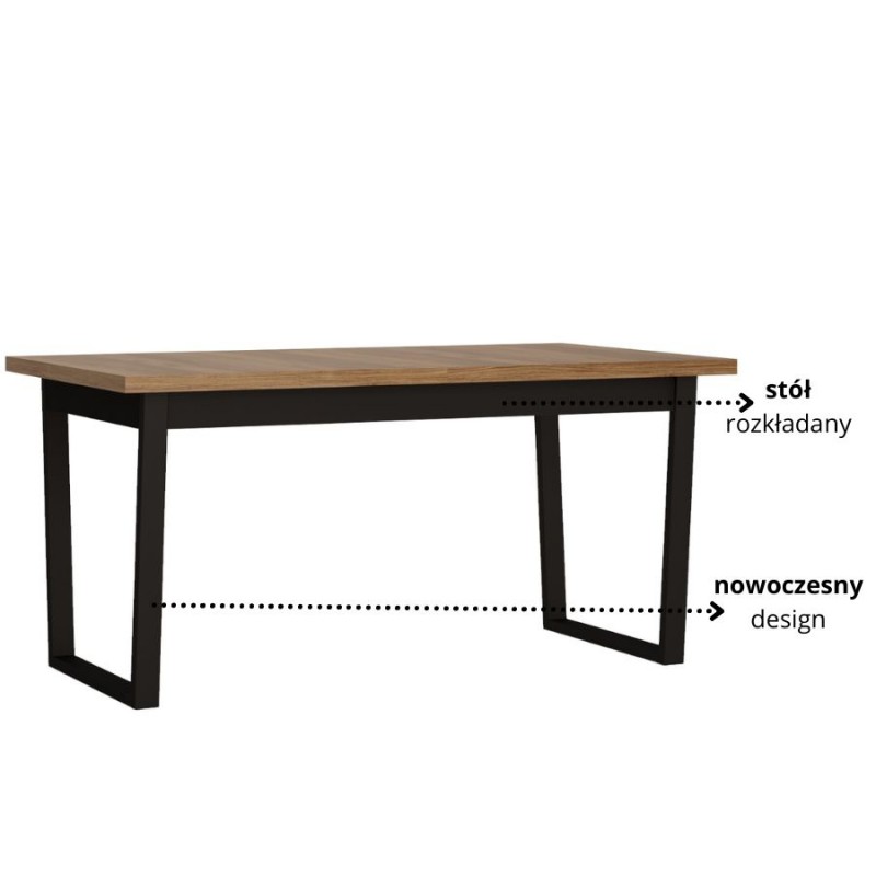 Stół rozkładany loft 160-240cm MWST04