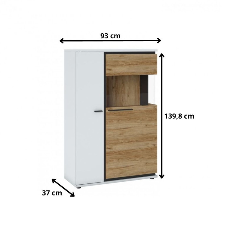 Witryna Salinas Typ SAIV01R 2D Meble Wójcik Kolekcja Salinas