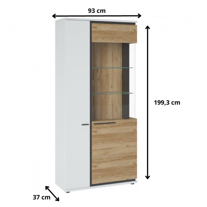 Witryna Salinas Typ SAIV02 2D Meble Wójcik Kolekcja Salinas