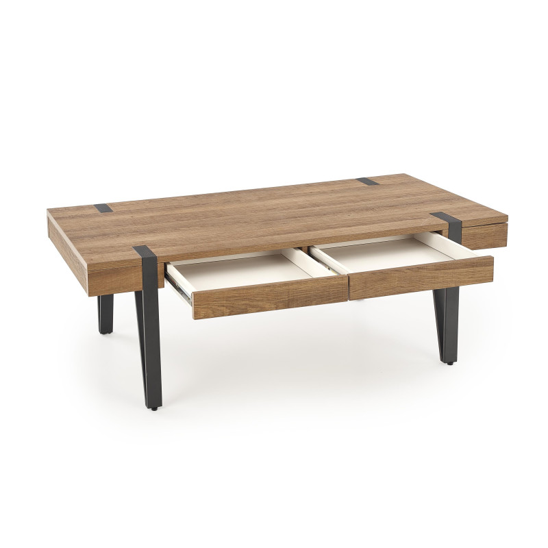 TULUZA ława orzech miodowy / czarny (1p 1szt)