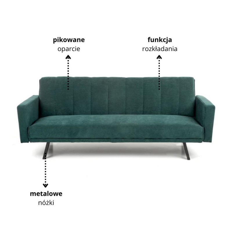 ARMANDO sofa ciemny zielony