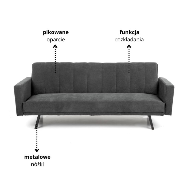 ARMANDO sofa popielaty