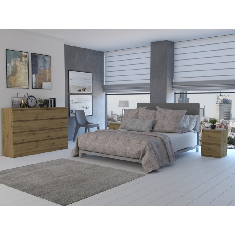 M8 MALWA KOMODA 140CM 8 SZUFLAD ARTISAN KPL