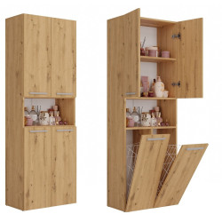 SŁUPEK ŁAZIENKOWY NEL ART 2 KOSZE DRZWI KRÓT KPL