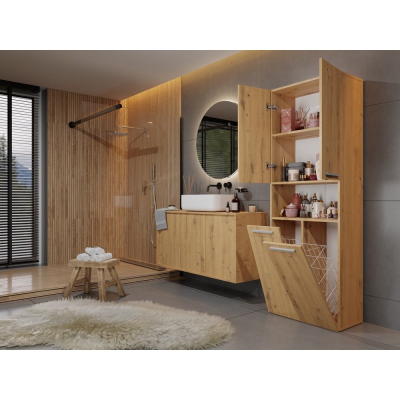 SŁUPEK ŁAZIENKOWY NEL ART 2 KOSZE DRZWI KRÓT KPL